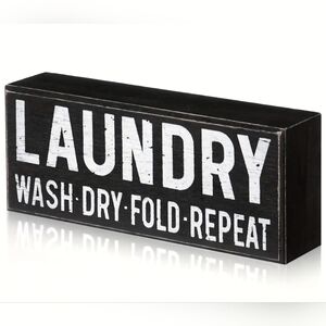 Black and White Laundry Room Decor